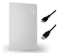 Storite 2.5 Inch Portable External Hard Drive 1TB USB 3.0 Ultra Slim Aluminium HDD with 5.0 Gbps Data Transfer for PC, Mac, Laptop, Gaming Console, Desktop, Silver