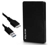 Storite 200GB USB 3.0 Ultra Fast Slim External Hard Drive for Data Backup - Portable Hard Drive Compatible with Mac, Laptop, PC, Xbox, Xbox One, PS4 (Black)