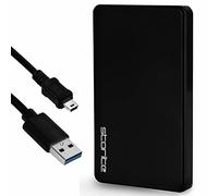 Storite 320GB Ultra Slim Portable External Hard Drive 2.5 inch HDD Backup Storage with USB 2.0 High Speed Data Transfer, Hard Disk Compatible with PC, Mac, Window, Linux, Laptop, and Desktop (Black)