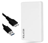 Storite External Hard Drive 320GB HDD USB3.0 Ultrafast Slim Data storage and Backup drive, Storage Expansion - Portable Hard Drive Compatible for Laptop, PC, Mac, Android, Gaming Console (White)