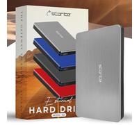 Storite External Hard Drive 500GB USB 3.0, 2.5 Inch Portable HDD, 5400 RPM Data Storage Backup, Plug Play for Laptop, PC, Mac, PS4, Gaming Console, Silver