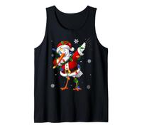 Stork Bird Christmas Lights Fun Dab Dance Santa Xmas Tank Top
