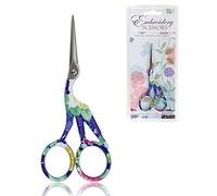 Stork Bird Pointed Tip Embroidery Craft Stainless Steel Crane Scissors - Blue - 1 Pair