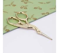 Stork Bird Shape Scissors Cuticle Styling Tool for Embroidery Sewing Eyebrow Trimming