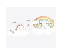 Stork Dreams Wall Stickers - Twin Unicorn