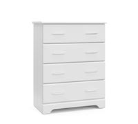 StorkCraft Brookside 4 Drawer Chest, White