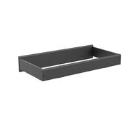 Storkcraft Nest Changing Topper (Gray) - Transforms Dresser into Baby Changing Station, Baby-Safe, Non-Toxic Finish, Soft Felt Bottom to Protect Dresser