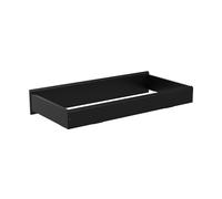 Storkcraft Nest Changing Topper (Black) - Transforms Dresser into Baby Changing Station, Baby-Safe, Non-Toxic Finish, Soft Felt Bottom to Protect Dresser