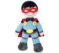 Storklings Superhero Soft Toy Plush 12" height with a Red Mask and Cape