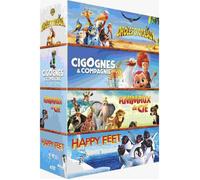 Cigognes et Compagnie + Happy Feet + Animaux & Cie + Drôles d'Oiseaux - Coffret DVD