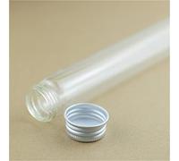 STORKY 6 Pcs/lot 20 * 30 * 200mm 110ml Glass Bottle Test Tube Aluminum Caps Glass Jars Vials Transparent Glass Containers Perfume Bottle
