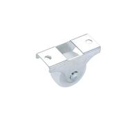 STORKY 8Pcs 1 Inch Caster White Rail Fixed Casters Small One-Way Wheel Strong Plastic Wheel Hardware Accessories Furniture Casters (Color : White, Size : 8pcs)