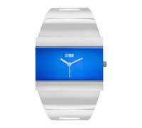 STORM STARLETTI Lazer Blue Women's Sleek Watch with Rectangular dial, Edge-to-Edge Glass and a Smooth Highly Polished Stainless Steel Strap