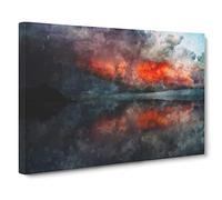 Storm Approaching Canvas Print | Gallery Wrapped 30mm Frame Wall Art | 24x16 inches | Ready to Hang | Abstract Picture | Living Room Bedroom Lounge Office