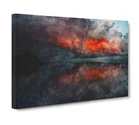 Storm Approaching Canvas Print | Gallery Wrapped 30mm Frame Wall Art | 30x20 inches | Ready to Hang | Abstract Picture | Living Room Bedroom Lounge Office