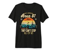 Storm Area 51 Design They Can't Stop All of Us Tee Gift Premium T-Shirt