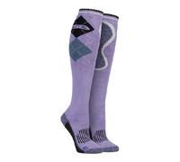 Storm Bloc 1 Pack Ladies Long Knee High Cotton Equestrian Socks - SBGLS009PUR - 4-8 UK