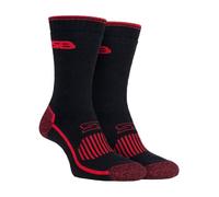 Storm Bloc 2 Pack Mens Heavy Duty Reinforced Cotton Socks for Boots - SBGMS001BKR - 6-8 UK