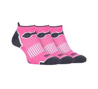 Storm Bloc 3 Pack Ladies Breathable Bright Sport Trainer Socks - SBLS017PIN - 4-8 UK