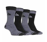 Storm Bloc 4 Pack Mens Cushion Sole Hiking Work Boot Socks - 6-11 UK - Charcoal