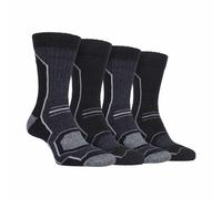 Storm Bloc 4 Pack Mens Cushioned Anti Blister Hiking Socks - SBMS034CHA - 6-11 UK