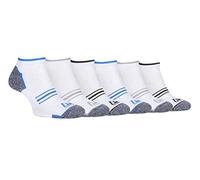 Storm Bloc - 6 Pairs Mens Breathable Cushioned Sole Running Low Cut Trainer Socks with Arch Support (6-11 uk, SBMS040WHT)