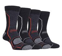 Storm Bloc Men's Hiking Walking Socks with Arch Support (Pack of 4)