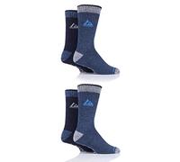 Storm Bloc Mens Performance Boot Socks Pack of 4 Navy/Blue/Turquoise 6-11