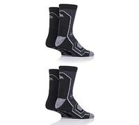 Storm Bloc Mens Technical Boot Socks Pack of 4 Black/Charcoal/Grey 6-11