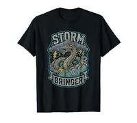 Storm Bringer Dragon Thunder Lightning Clouds Mythical Value Graphic T-Shirt
