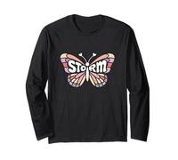 Storm Butterfly - Personalized Cute Name Word Art Long Sleeve T-Shirt