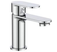 Storm Caiman Mini Chrome Basin Mixer Tap With Slotted Push-Open Waste