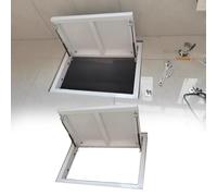 Storm Cellar Door Cover Outside White, Seamless Recessed Crawl Space Floor Access Door for Under Stairs Home Renovation, Extra Large Secret Floor Gate, Custom Size(LxW 34x29)