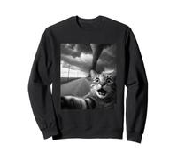 Storm Chaser Cat Tornado Meteorology Sky Watcher Selfie Sweatshirt