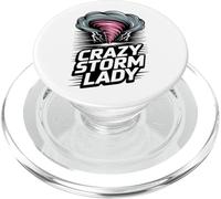 Storm Chaser Costume Mom Crazy Storm Lady PopSockets PopGrip for MagSafe