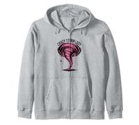 Storm Chaser Costume Mom Crazy Storm Lady Zip Hoodie