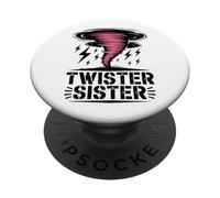 Storm Chaser Costume Sister Girl Hurricane Tornado PopSockets Adhesive PopGrip