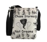 Storm Chaser Gift I Chase Storms Not Dreams Crossbody Bag Weather Enthusiast Gift, Chase Storms Xk