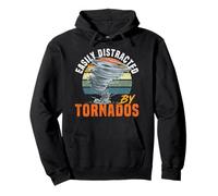 Storm Chaser Hurricane Meteorology Tornado Easily Distracted Pullover Hoodie