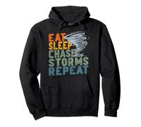 Storm Chaser Hurricane Meteorology Tornado Eat Sleep Chase Pullover Hoodie