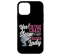 Storm Chaser Hurricane Meteorology Tornado Girl Yes! I'm Case for iPhone 12 mini