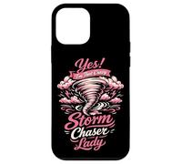 Storm Chaser Hurricane Meteorology Tornado Girl Yes! I'm Case for iPhone 12 mini