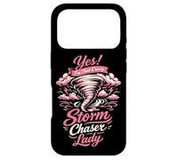 Storm Chaser Hurricane Meteorology Tornado Girl Yes! I'm Case for iPhone 17 Pro