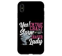 Storm Chaser Hurricane Meteorology Tornado Girl Yes! I'm Case for iPhone XS Max