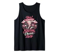 Storm Chaser Hurricane Meteorology Tornado Girl Yes! I'm Tank Top