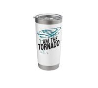 Storm Chaser Hurricane Meteorology Tornado I Am The Tornado Stainless Steel Insulated Tumbler