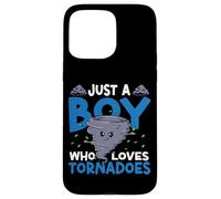 Storm Chaser Hurricane Meteorology Tornado Kids Just A Boy Case for iPhone 15 Pro Max