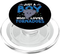 Storm Chaser Hurricane Meteorology Tornado Kids Just A Boy PopSockets PopGrip for MagSafe