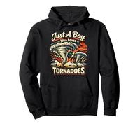 Storm Chaser Hurricane Meteorology Tornado Kids Just A Boy Pullover Hoodie