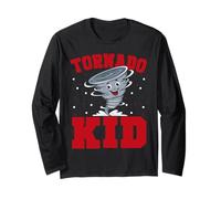 Storm Chaser Hurricane Meteorology Tornado Kids Tornado Kid Long Sleeve T-Shirt